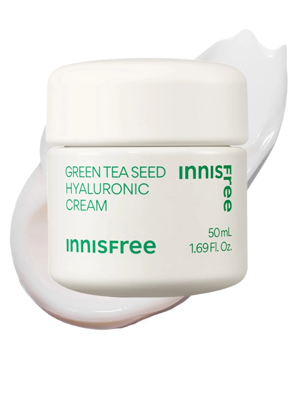 Innisfree Green Tea Seed Hyaluronic Cream — White Hydrating Moisturizer